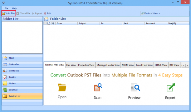 SysTools PST Converter screen.png