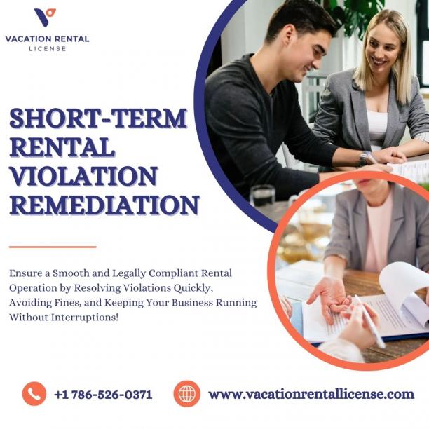 Short-term rental violation remediation