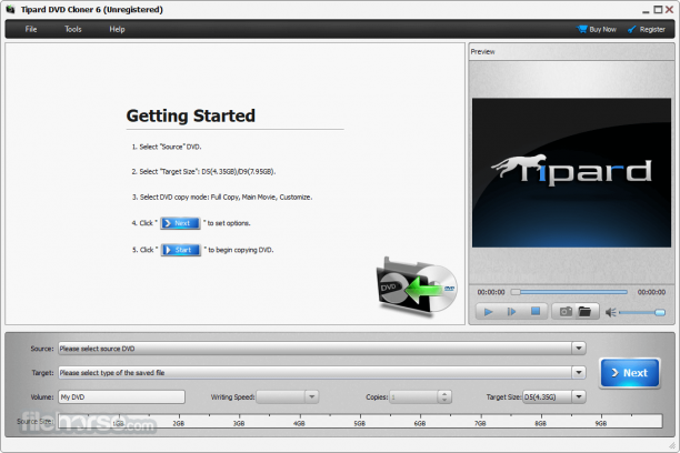 Tipard DVD Cloner screen.png