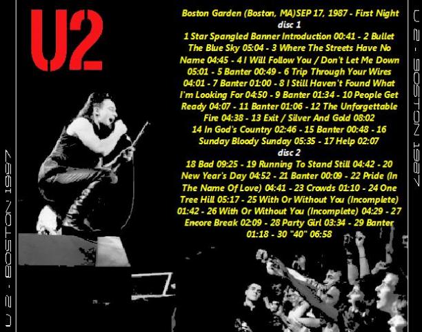U2 [1987.09.17] The Joshua Tree Tour (Boston, MA) - Back Cover.JPG