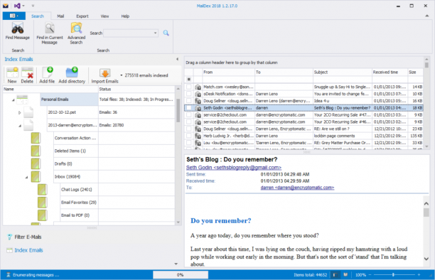 Encryptomatic MailDex screen.png