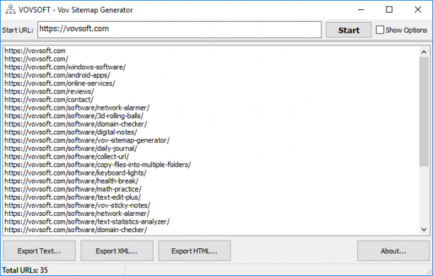VovSoft Sitemap Generator screen.png