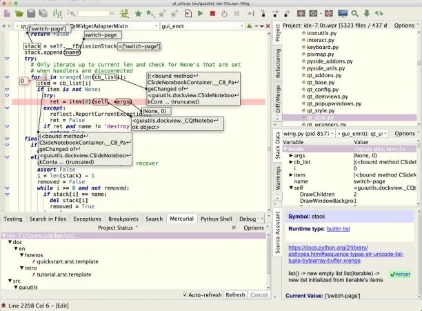 Wingware Wing IDE screen.jpg