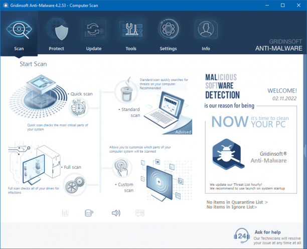 GridinSoft Anti-Malware screen.png