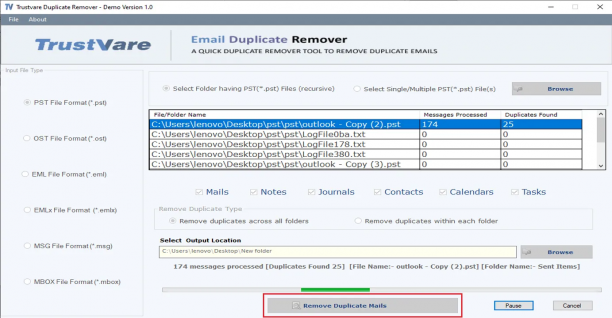 Trustvare Email Duplicate Remover sc.png