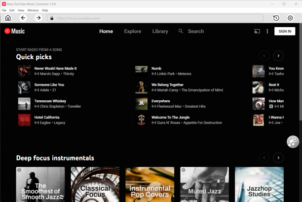 Pazu YouTube Music Converter sc.png