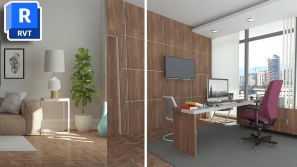 Revit Arch.  Modeling & Rendering Interior office project.jpg