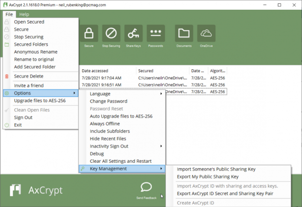 AxCrypt Premium screen.png