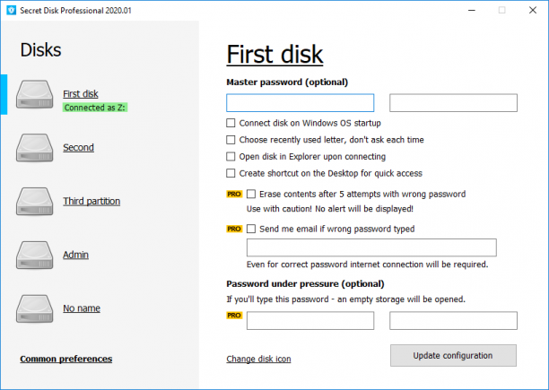 Secret Disk Professional screen.png
