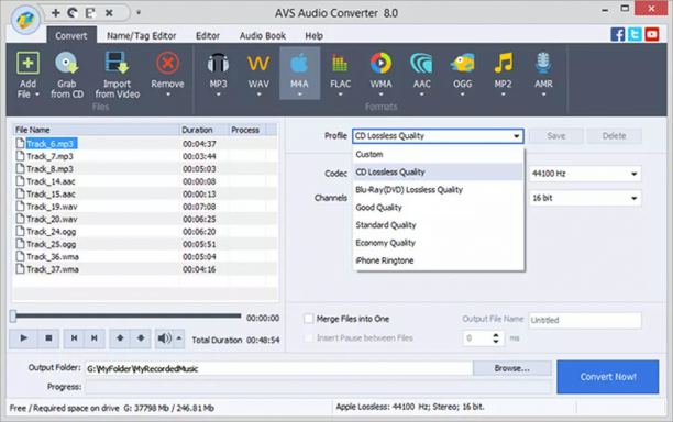 AVS Audio Converter screen.png
