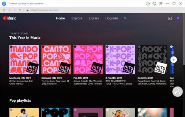 TunePat YouTube Music Converter screen.jpg