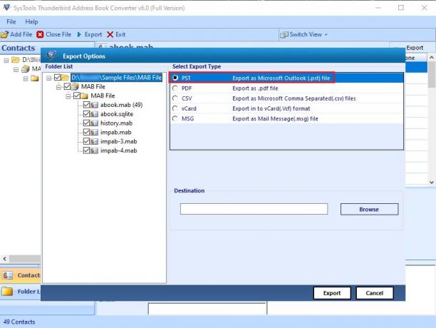 SysTools Thunderbird Address Book Converter sc.jpg