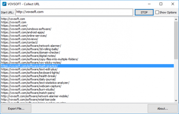 VovSoft Collect URL sc.png