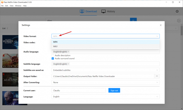 Pazu Netflix Video Downloader screen.png