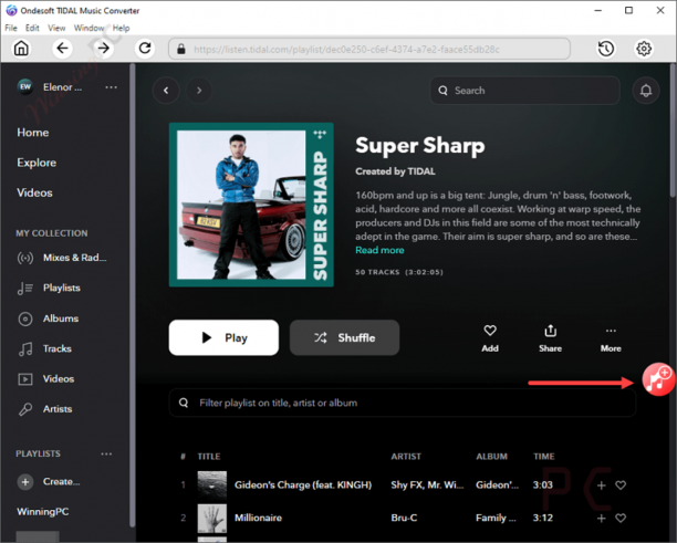 Ondesoft TIDAL to MP3 Converter sc.png