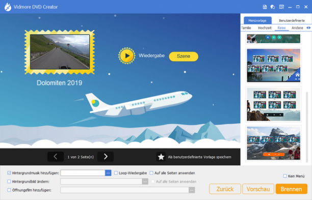 Vidmore DVD Creator screen.png