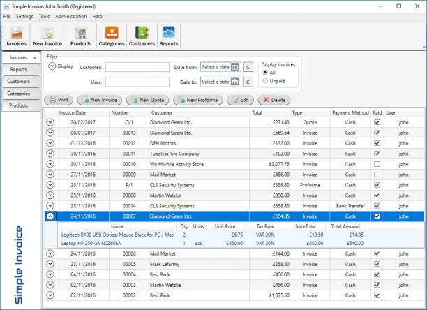 SimpleSoft Simple Invoice screen.jpg