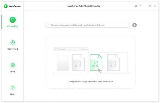 NoteBurner Tidal Music Converter screen.jpg