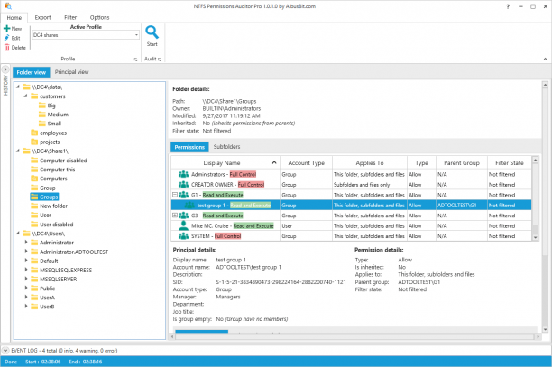 AlbusBit NTFS Permissions Auditor Pro screen.png