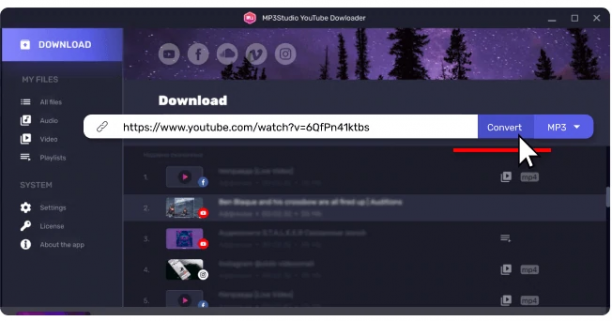 MP3Studio YouTube Downloader screen.png