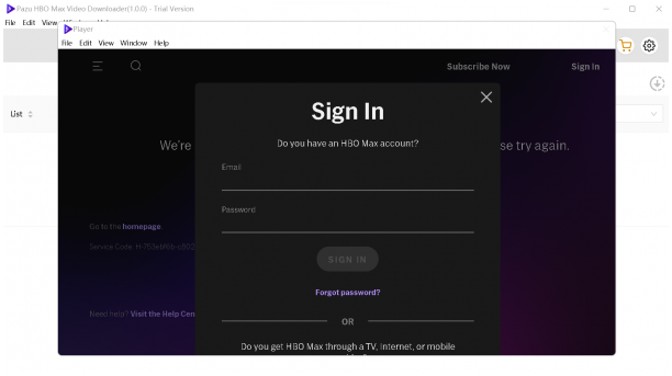 Pazu HBO Max Video Downloader screeen.png