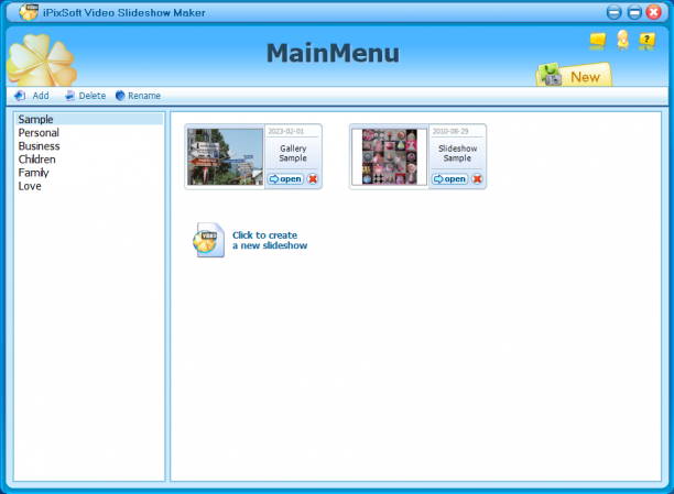 iPixSoft Video Slideshow Maker screen.png