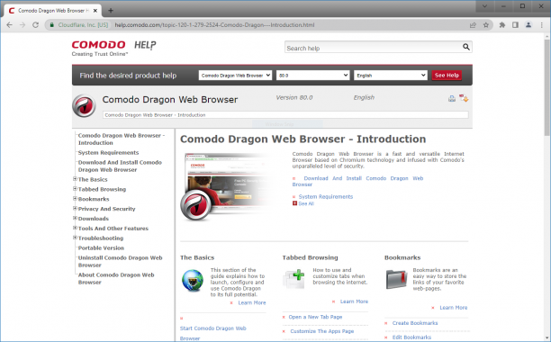Comodo Dragon screen.png