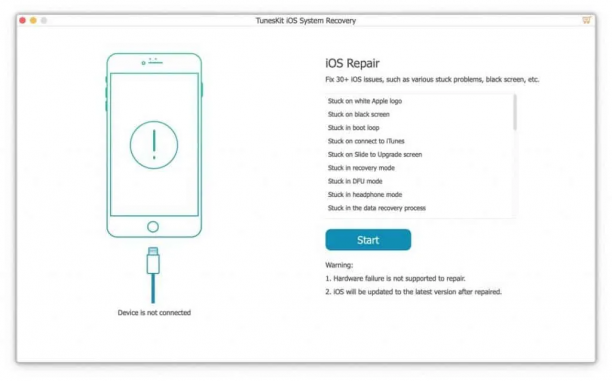 TunesKit iOS System Recovery screen.png