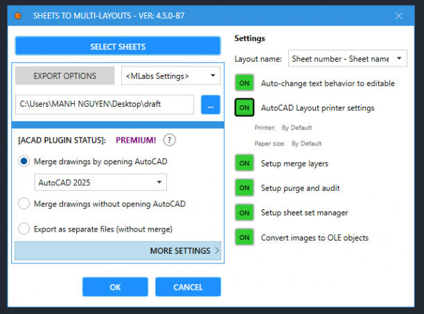 MLabs Export sheets to DWG sc.png