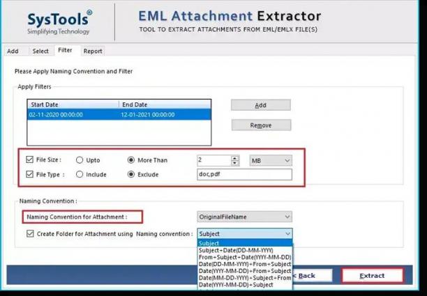 SysTools EML Attachment Extractor sc.jpg