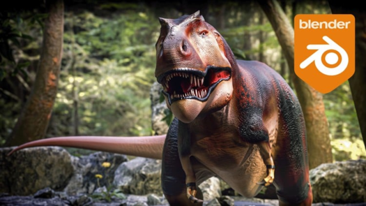 Create a Tyrannosaurus Rex Dinosaur in Blender 3.png