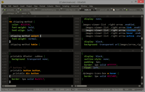 IDM UEStudio screen.png
