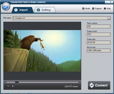 ThunderSoft Flash to Audio Converter screen.jpg