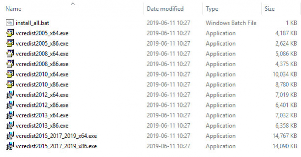 Visual C++ Redistributable Runtimes screen.png