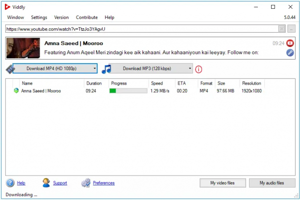 Viddly YouTube Downloader Plus sc.png