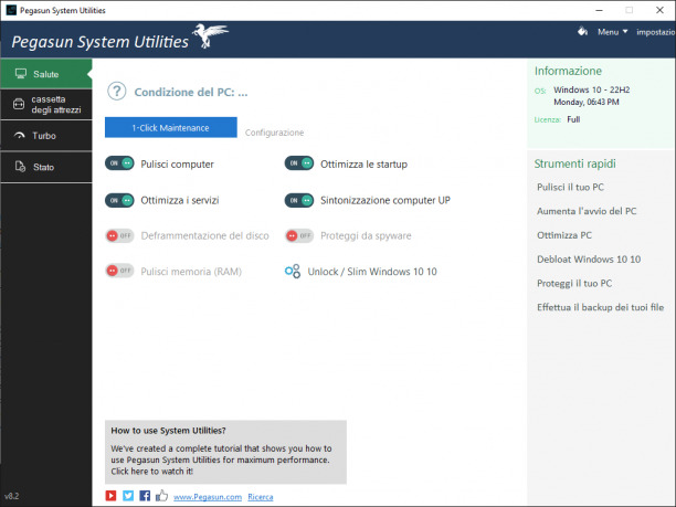 Pegasun System Utilities ita.png