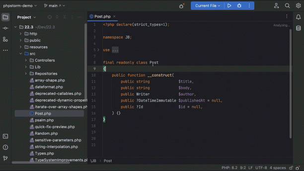 JetBrains PhpStorm screen.gif