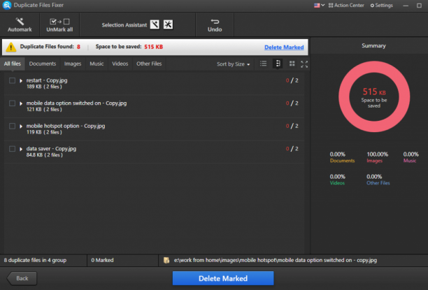 SysTweak Duplicate Files Fixer screen.png