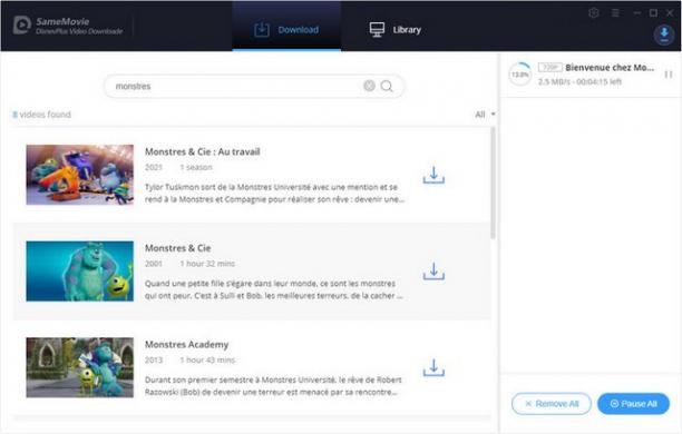 SameMovie DisneyPlus Video Downloader screen.jpg