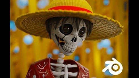 Skeleton Luffy - Character Creation For Beginners In Blender.jpg
