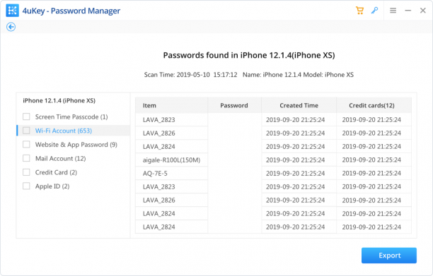Tenorshare 4uKey Password Manager screen.png