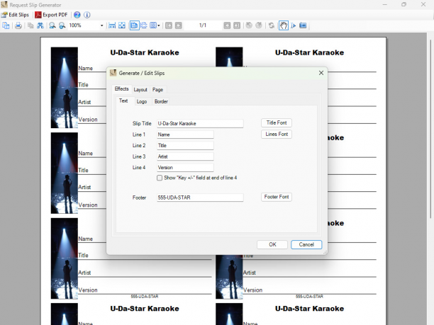 Karaosoft Request Slip Generator sc.png