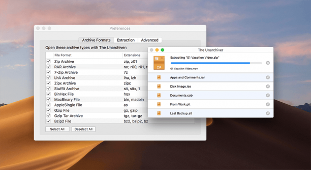 iFastZip - RAR Unarchiver macOS sc.png