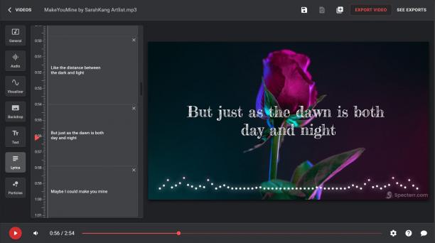 Lyric Video Creator screen.JPG
