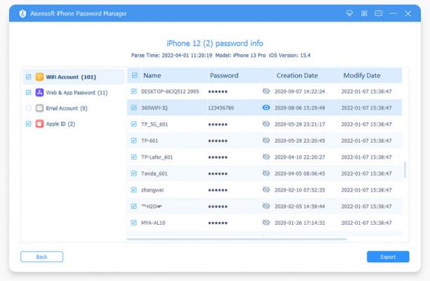 Aiseesoft iPhone Password Manager sc.jpg