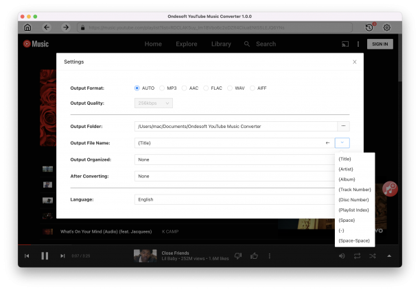 Ondesoft YouTube Music Converter sc.png