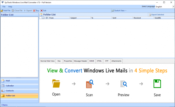 SysTools Windows Live Mail Converter sc.PNG