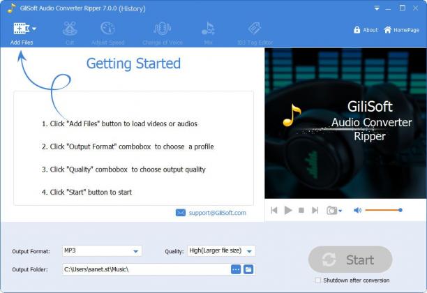 GiliSoft Audio Converter Ripper screen.jpg