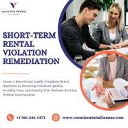 Short-term rental violation remediation