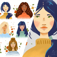 Draw Stylized Mini Portraits and Color Palettes in Procreate.png